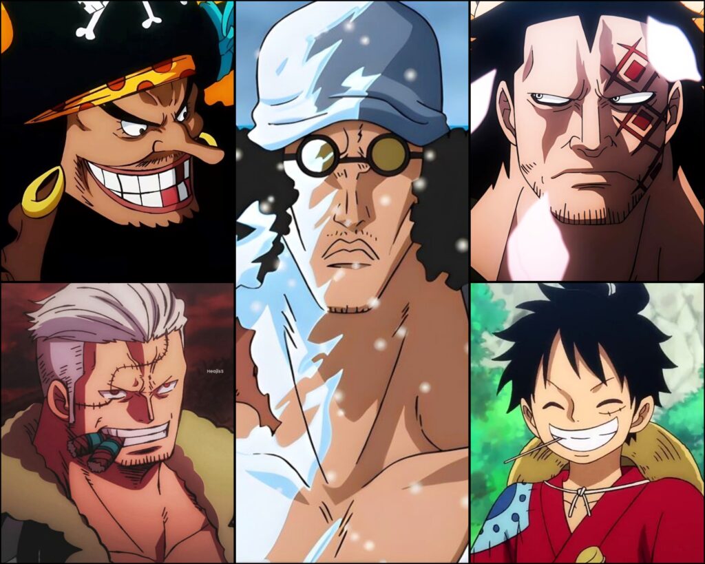 Aokiji's connections with Blackbeard, Revolutionary Army, Strawhat, Smoker